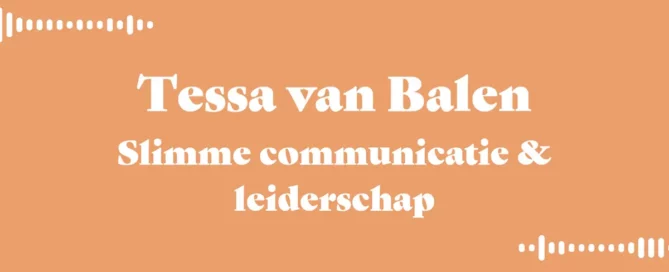 Happy Shift Tessa van Balen